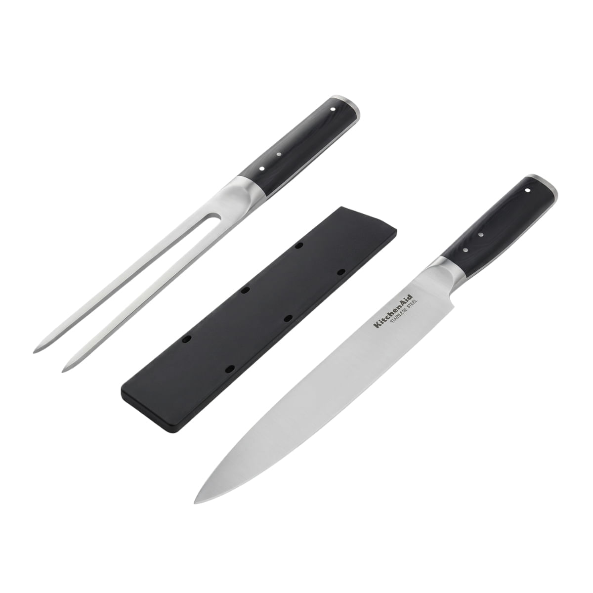 Jogo para Churrasco Faca Garfo Aço Japonês Carne Kitchenaid
